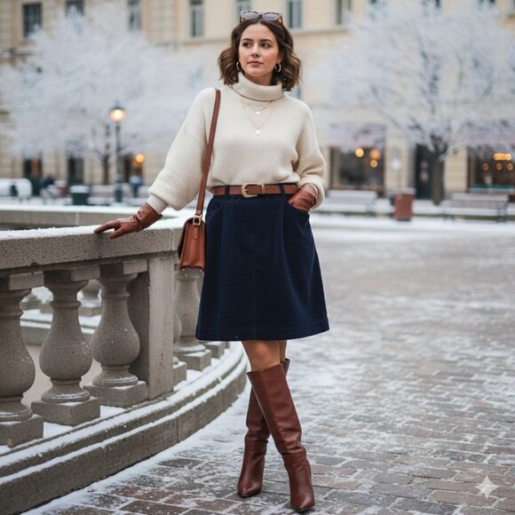 Boden Preppy Navy Blue Corduroy A-Line Mini Skirt Women's Size US 8R - Picture 4 of 14